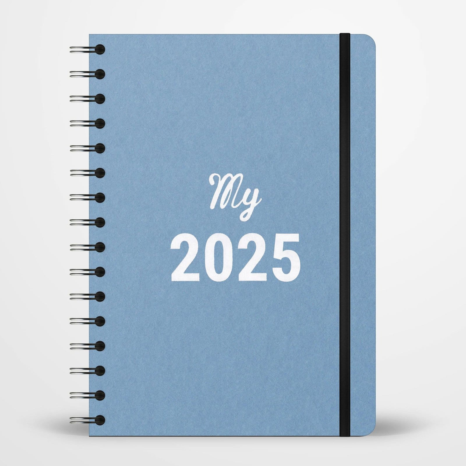 Agenda 2025 - A5 Spirale - Bleu Pastel | Semainier 2025 Spirale