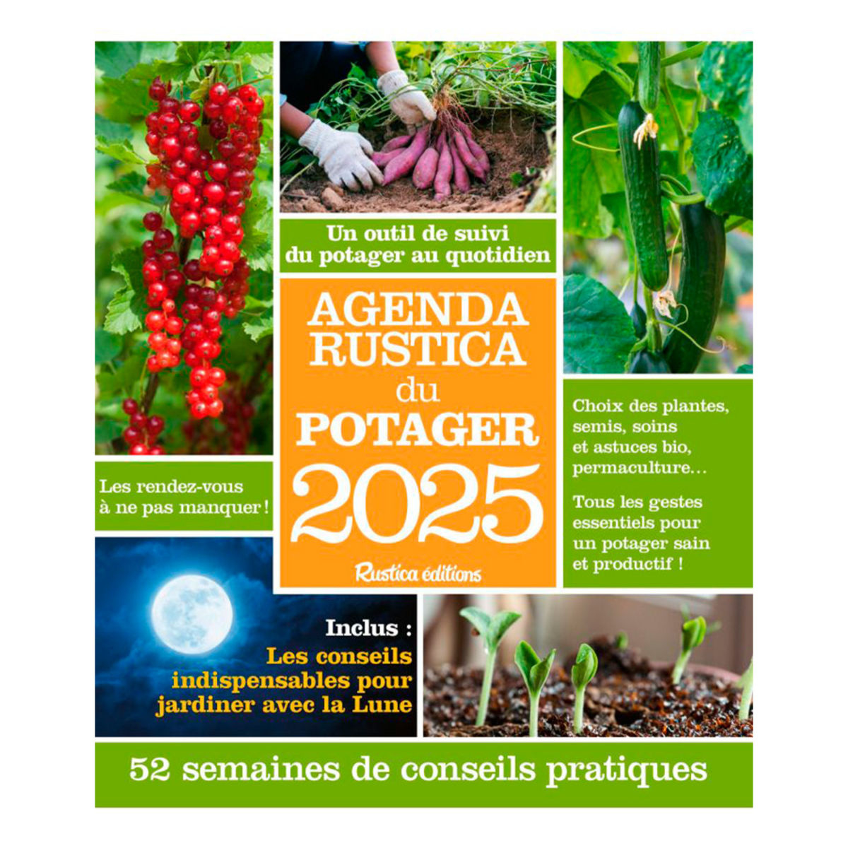 Agenda Rustica Du Potager 2025 | Almanach 2025 Rustica