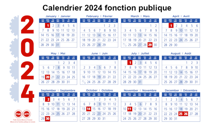 Calendrier 2024 -2025