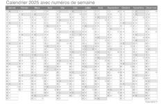 Calendrier 2025 À Imprimer Pdf Et Excel | Calendrier À Imprimer 2025