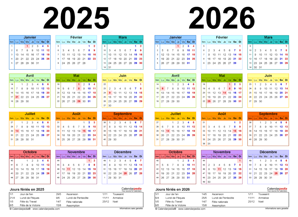 Calendrier scolaire 2025 wallonie 3