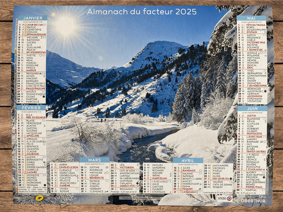 Calendrier Du Facteur | Ebay | Oberthur Calendrier Facteur 2025