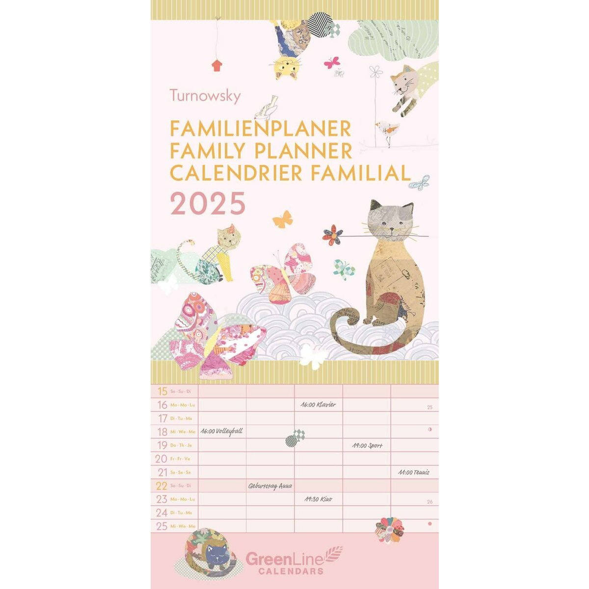 Calendrier Familial 2025 Eco-Responsable Turnowsky Animaux 5 | Calendrier Familial 2025