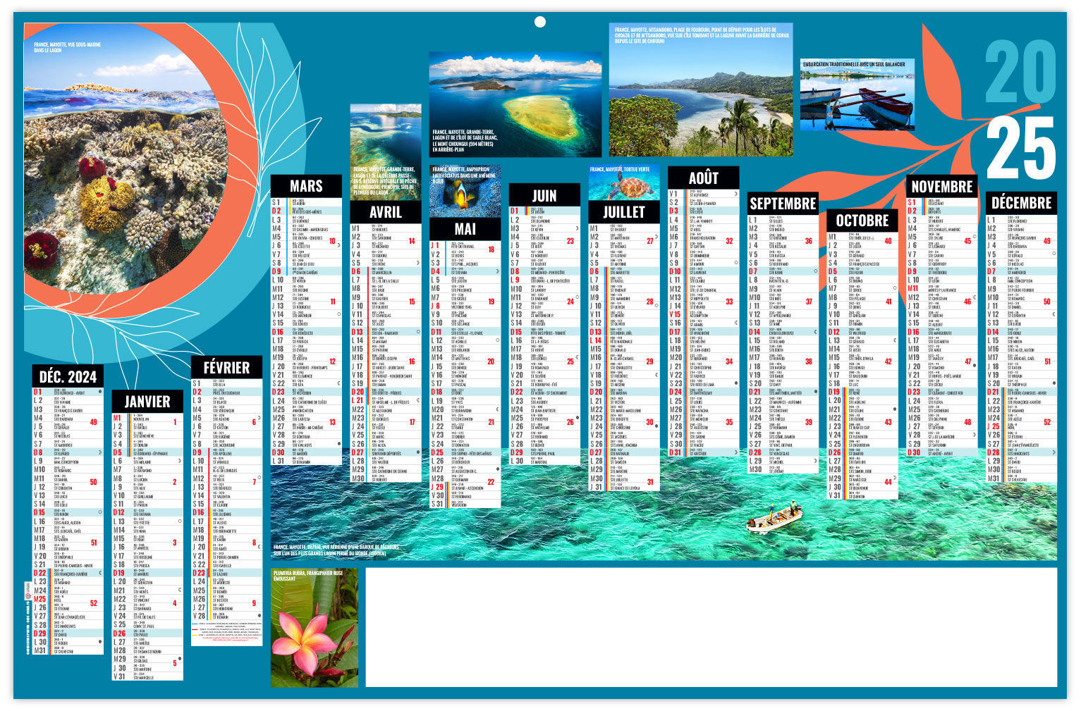 Calendrier Personnalisable Planete 2025 650X405 | Calendrier | Calendrier 2025 Personnalisable