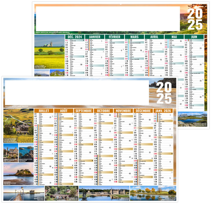 Calendrier 2025 Personnalisable