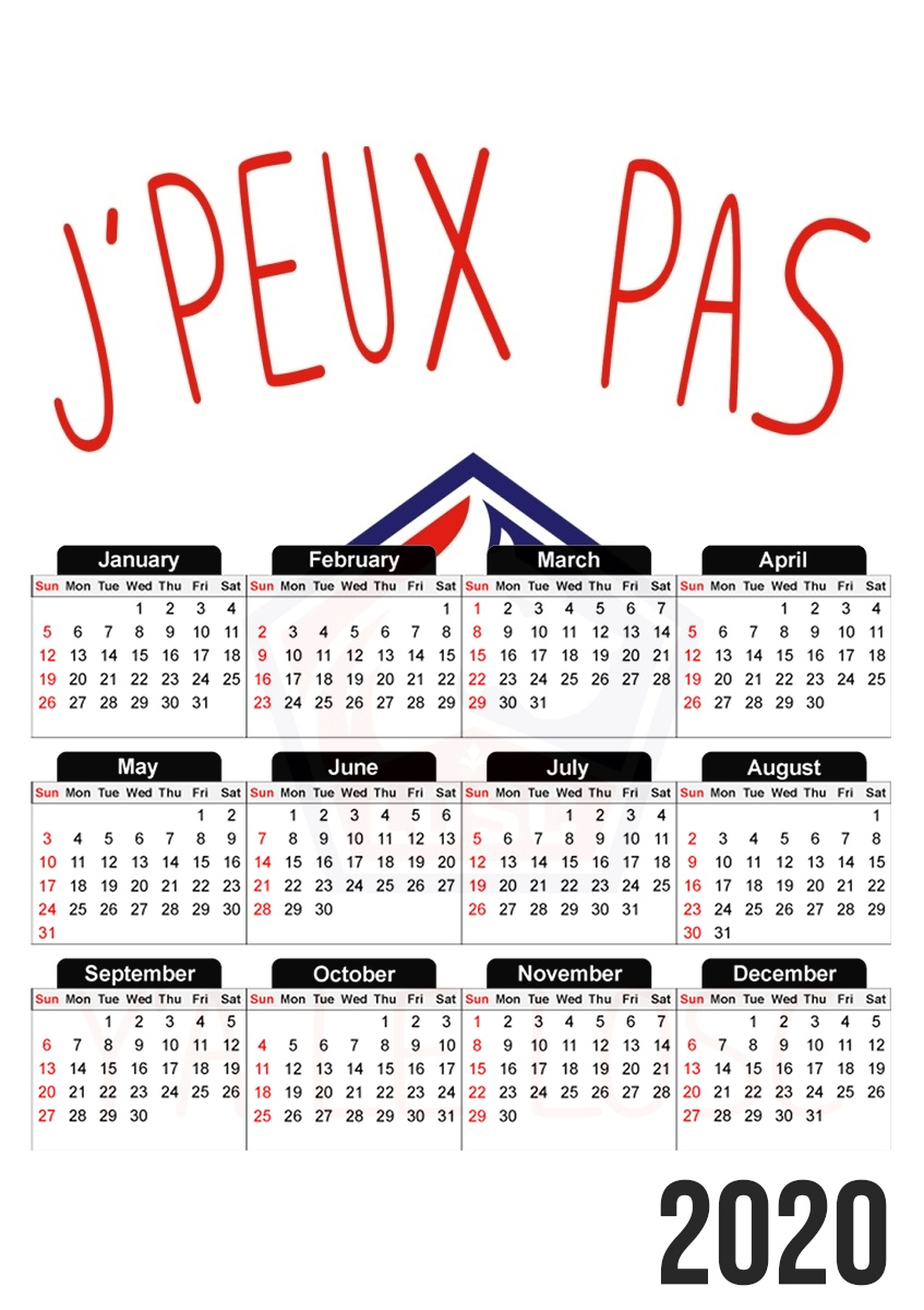 Calendrier Photo 30X43Cm Format A3 Je Peux Pas Y&amp;#039;A Le Losc | Calendrier Losc 2025