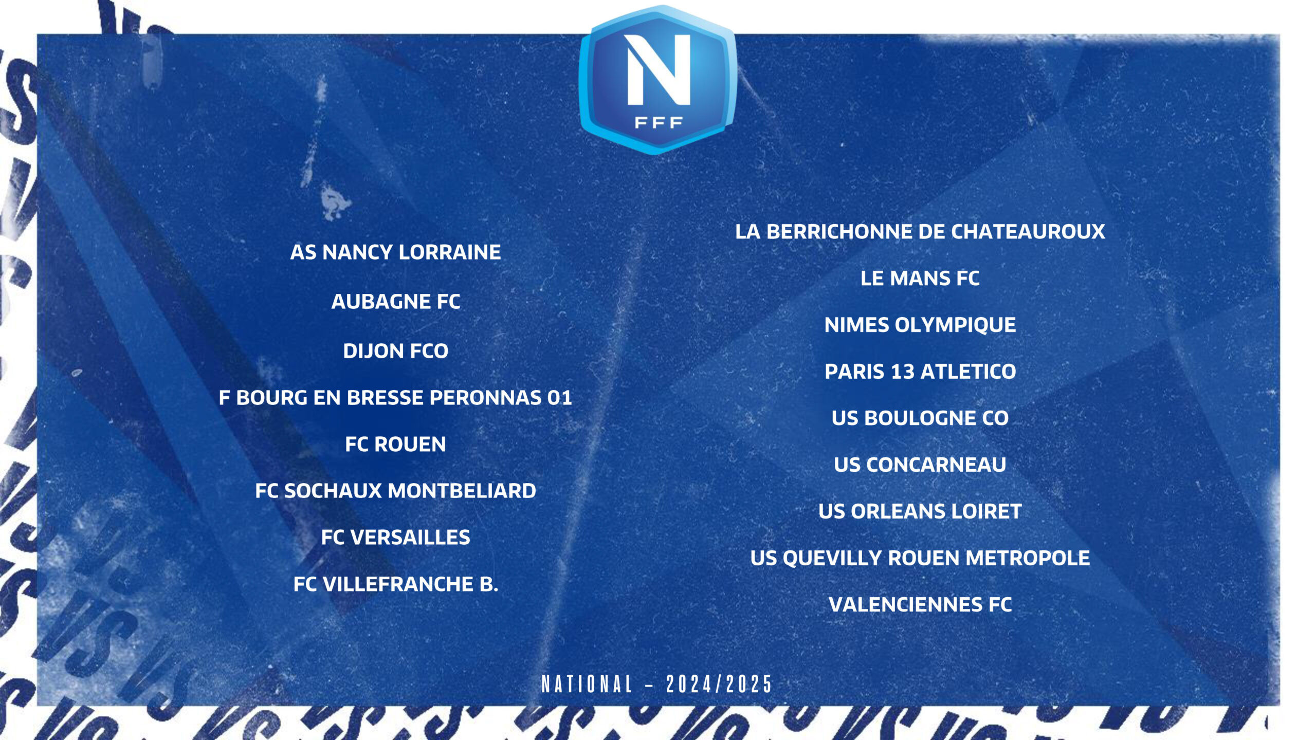 Championnats 2024-2025 : Les Groupes | Calendrier National 1 2024 2025