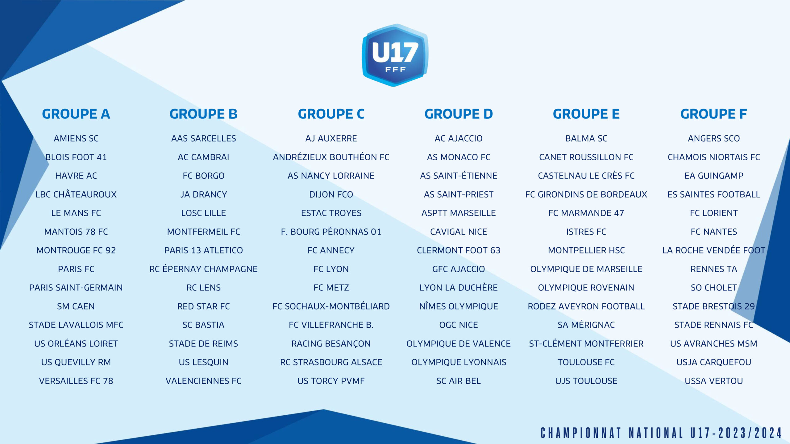 Cnu17 : Le Calendrier 2023-2024 | Calendrier U17 Nationaux 2025