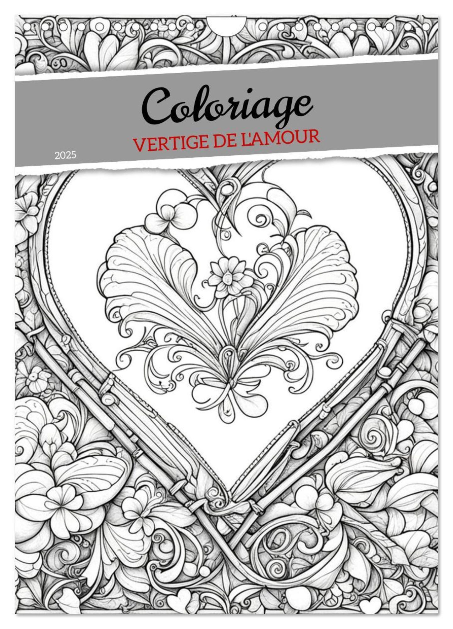 Coloriage (Calendrier Mural 2025 Din A4 Horizontal), Calvendo Calendrier Mensuel - Kalender | Thalia | Calendrier Mural 2025