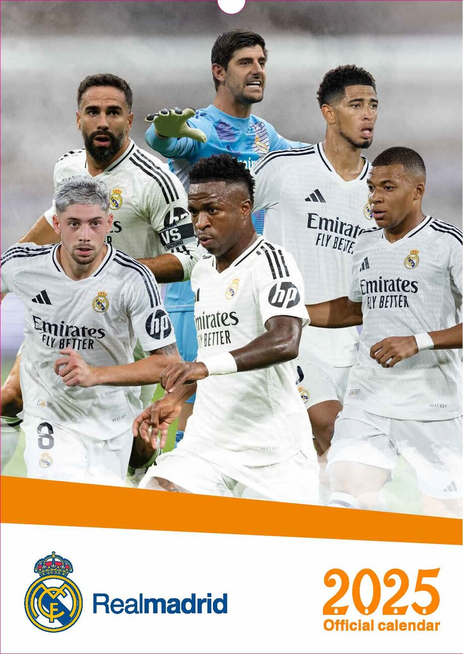 Fc Real Madrid - Calendriers 2025 | Achetez Sur Europosters | Calendrier Real Madrid 2025