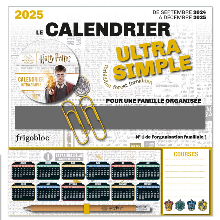 Calendrier Harry Potter 2024 2025