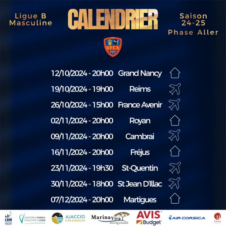 Calendrier Volley Royan 2024 2025