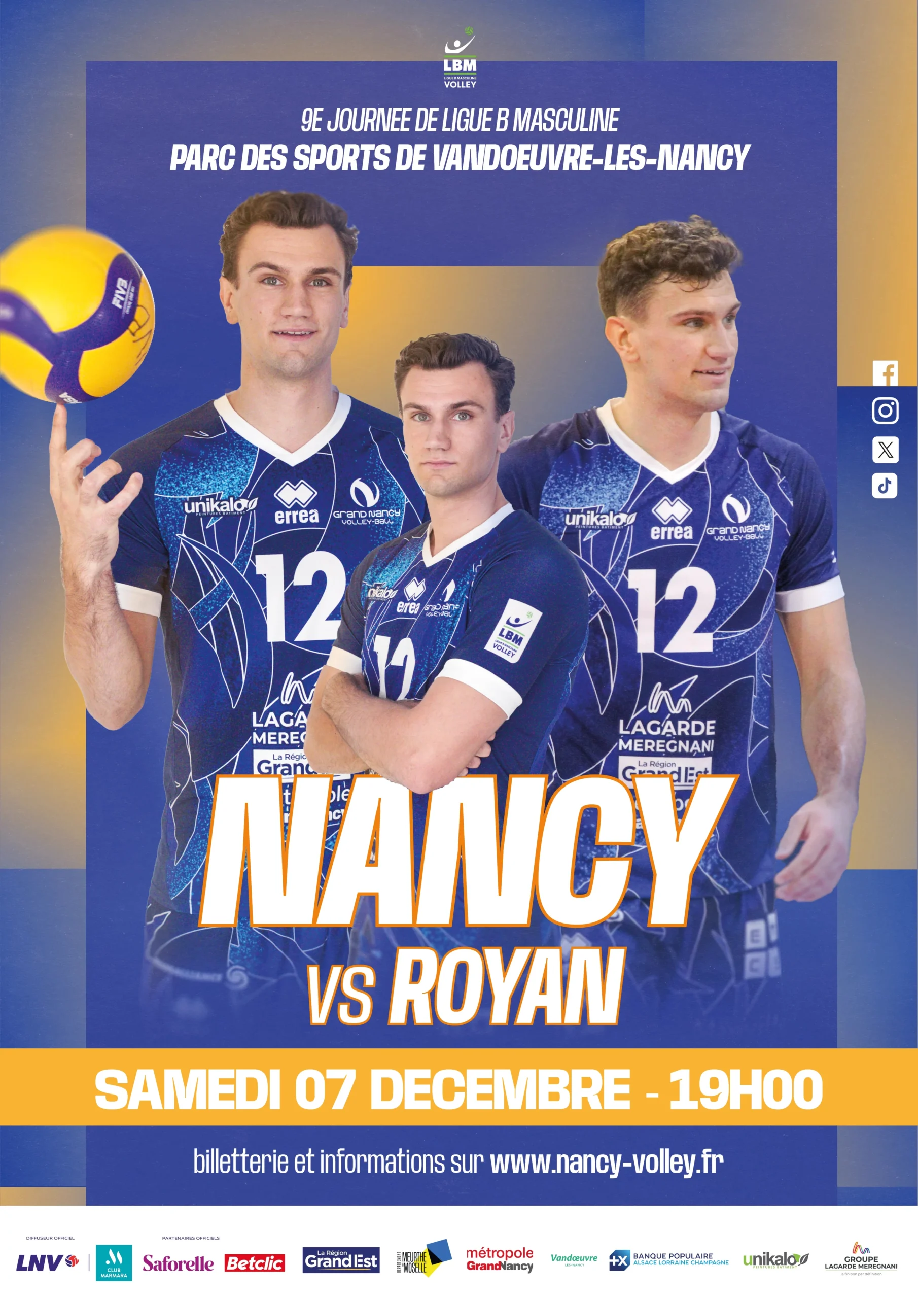 Grand Nancy Volley Ball_2024-2025 - Srias Grand Est | Calendrier Volley Royan 2024 2025