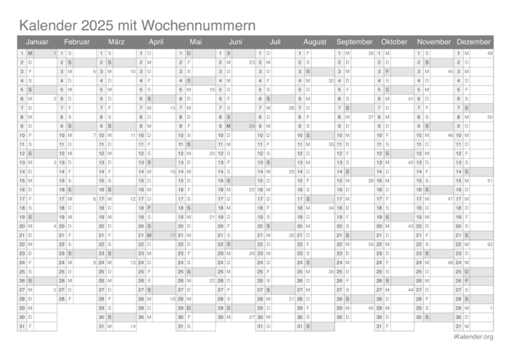 Almanach 2025 Zum Ausdrucken