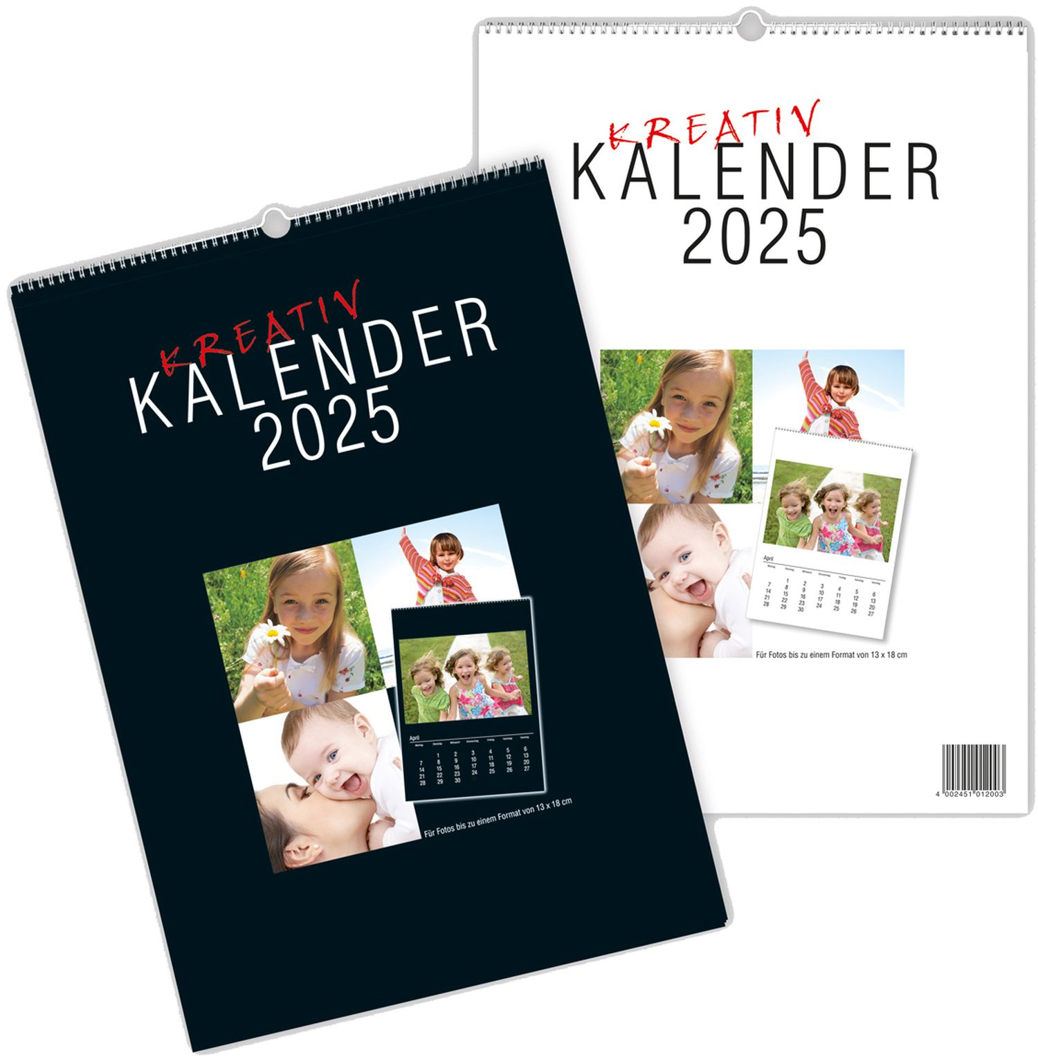 Kalender 2025 Zum Selbstgestalten Für 13X18 Fotos | Calendrier 2024 2025 Personnalisé