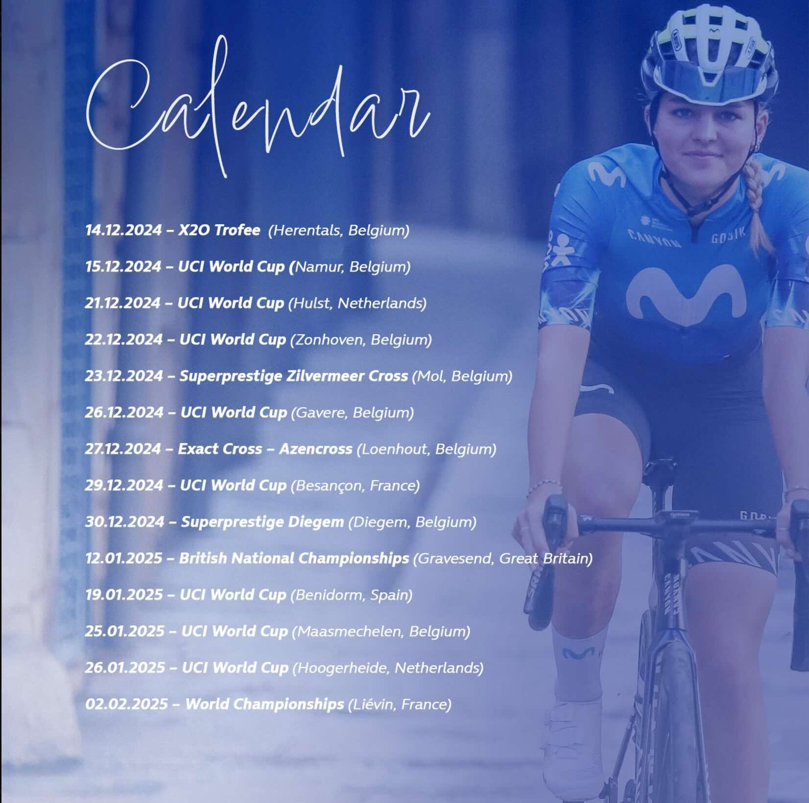 Le Calendrier De Cyclo Cross 2024/2025 De Cat Ferguson | Calendrier Cyclo Cross 2024 2025