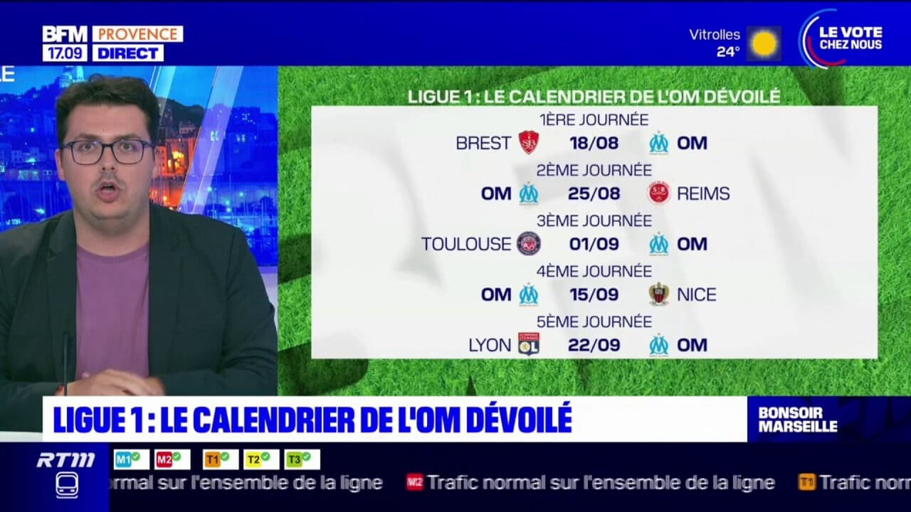 Ligue 1: Le Calendrier De L&amp;#039;Om Pour La Saison 2024-2025 Dévoilé | Calendrier De L&amp;#039;Om 2024 2025