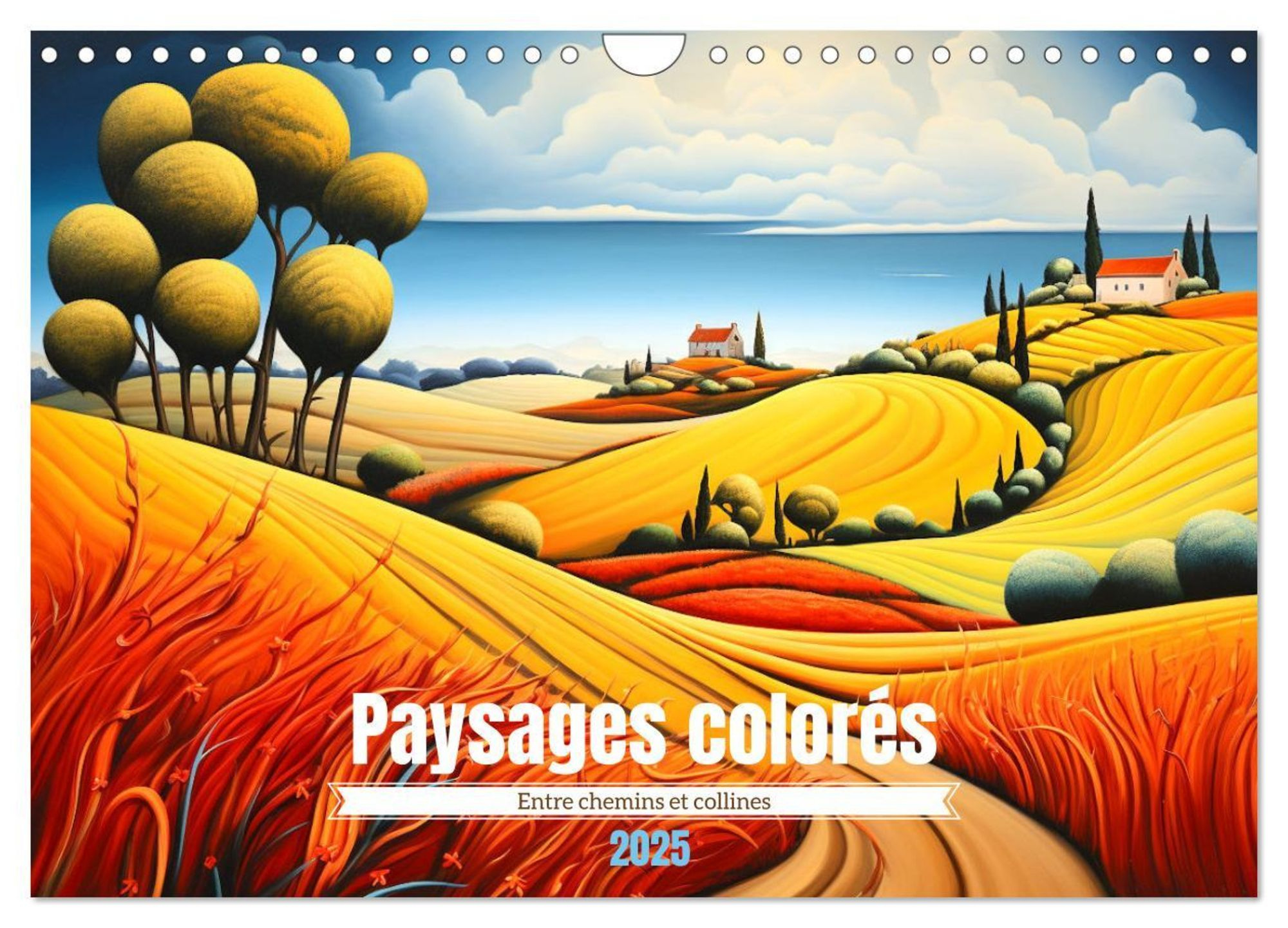 Paysages Colorés (Calendrier Mural 2025 Din A4 Vertical), Calvendo Calendrier Mensuel - Kalender | Thalia | Calendrier Mural 2025