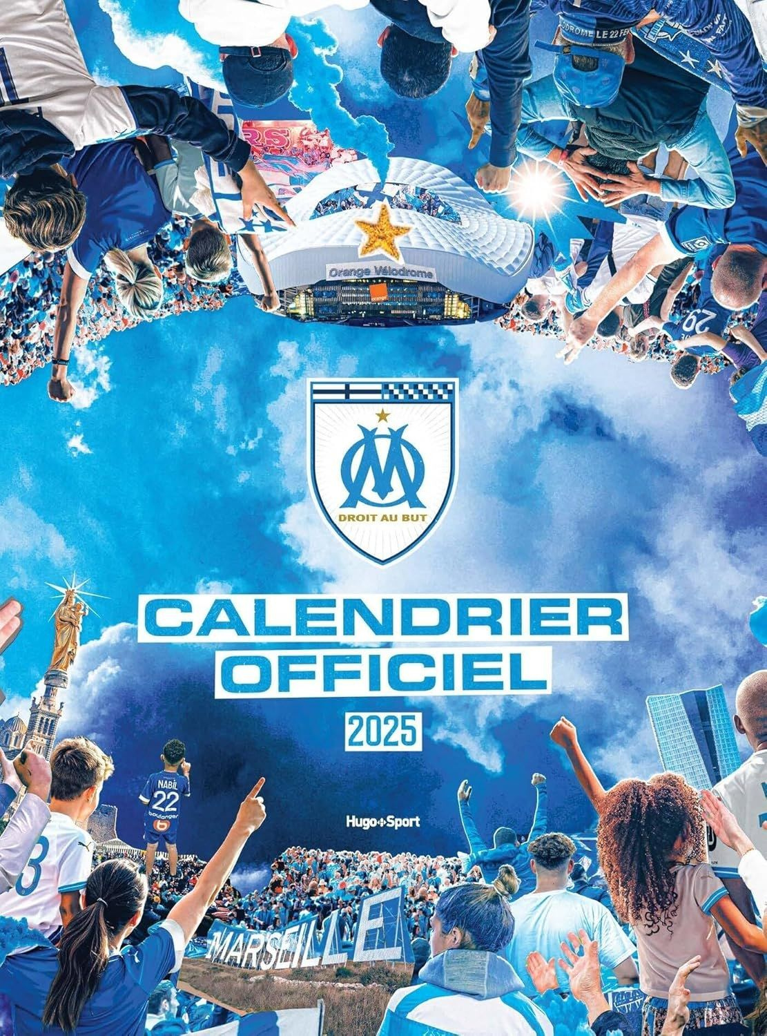 Periodique Calendrier Mural Om 2025 (Olympique De Marseille | Calendrier Om 2025