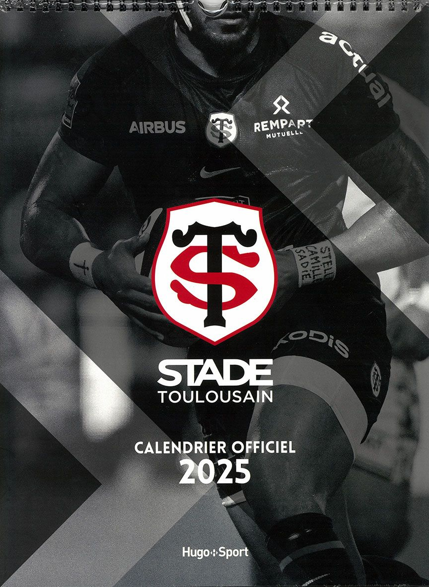 Periodique Calendrier Mural Stade Toulousain 2025 | Cartotheque | Calendrier Stade Toulousain 2025