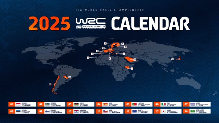 Calendrier Wrc 2025