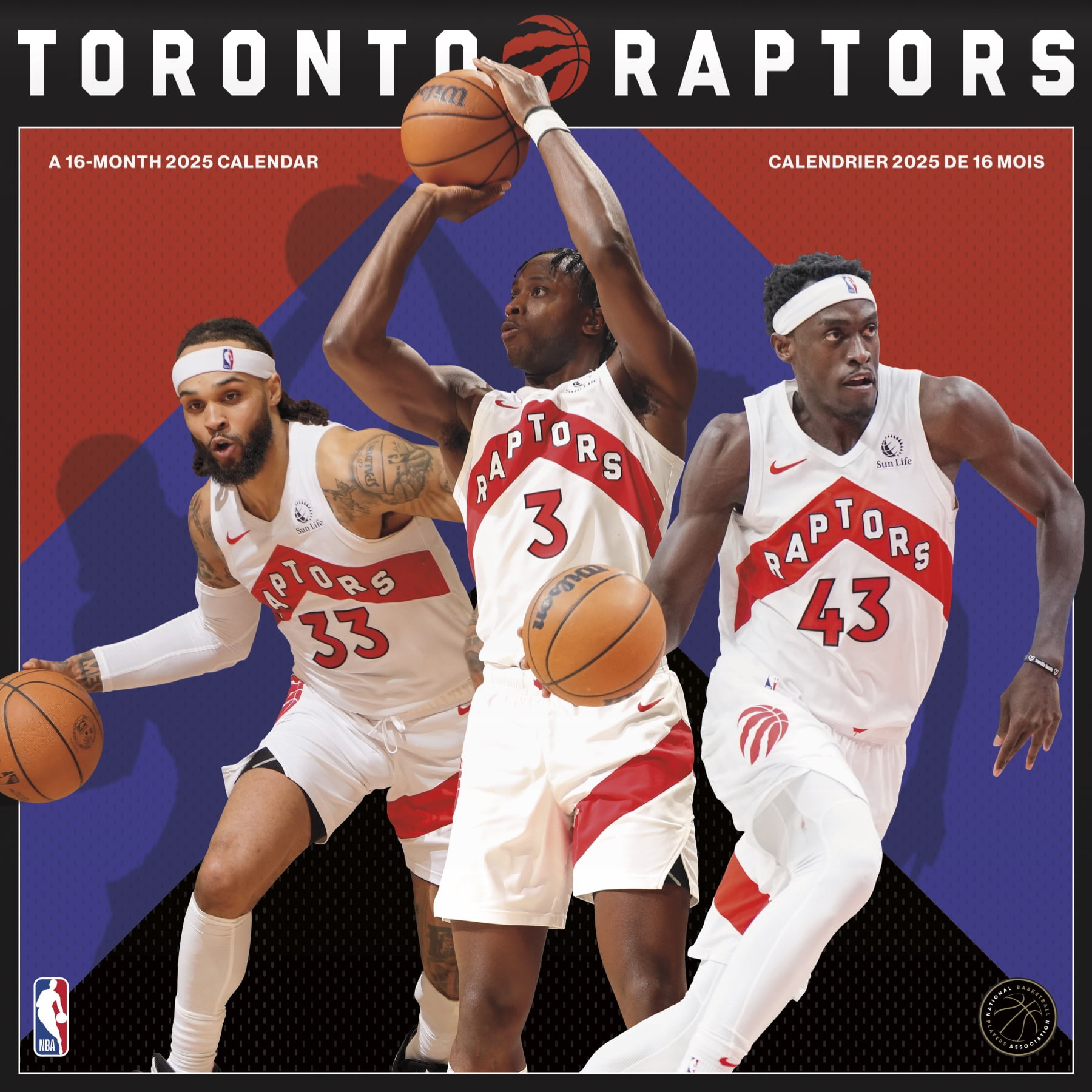 Trends International 2025 Nba Toronto Raptors Wall Calendar | Calendrier Nba 2025