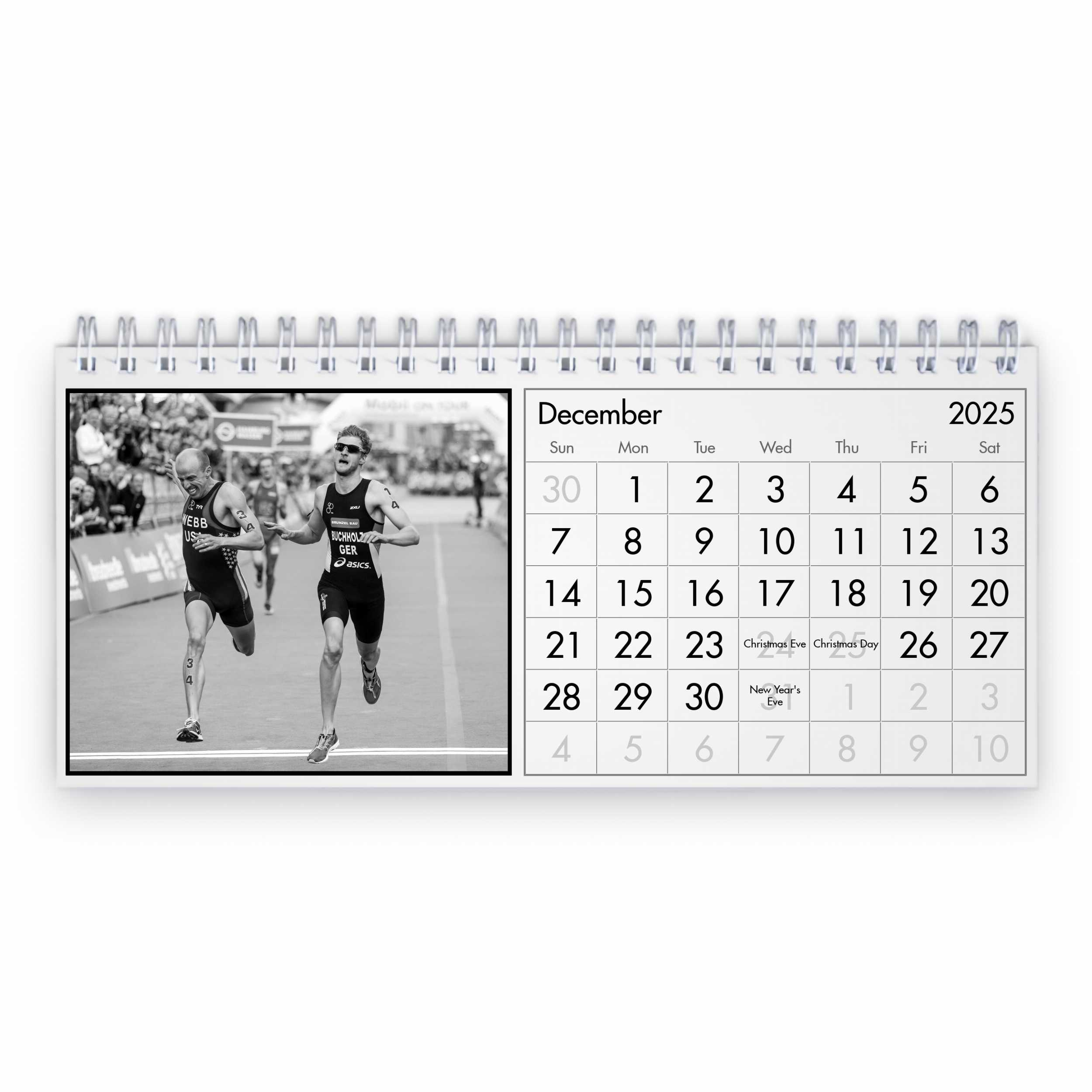 Triathlon 2025 Calendrier De Bureau | Calendrier Triathlon 2025