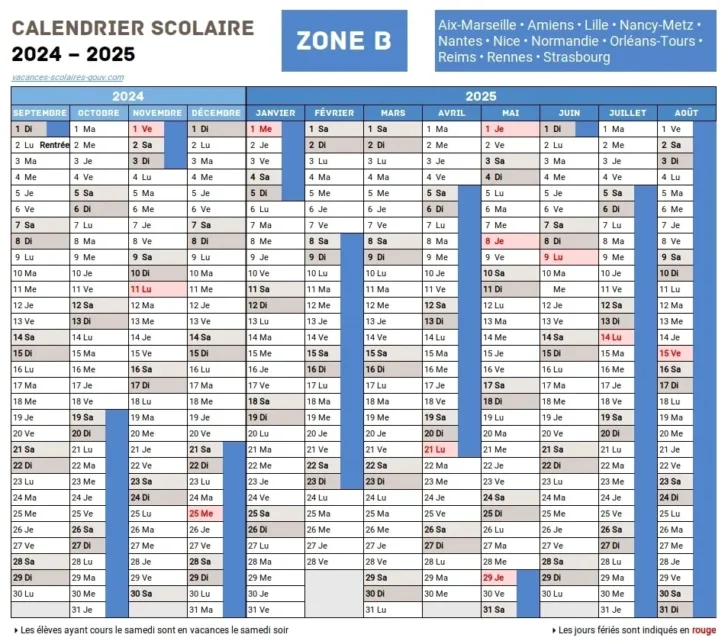 Calendrier Universitaire Nancy 2024 2025