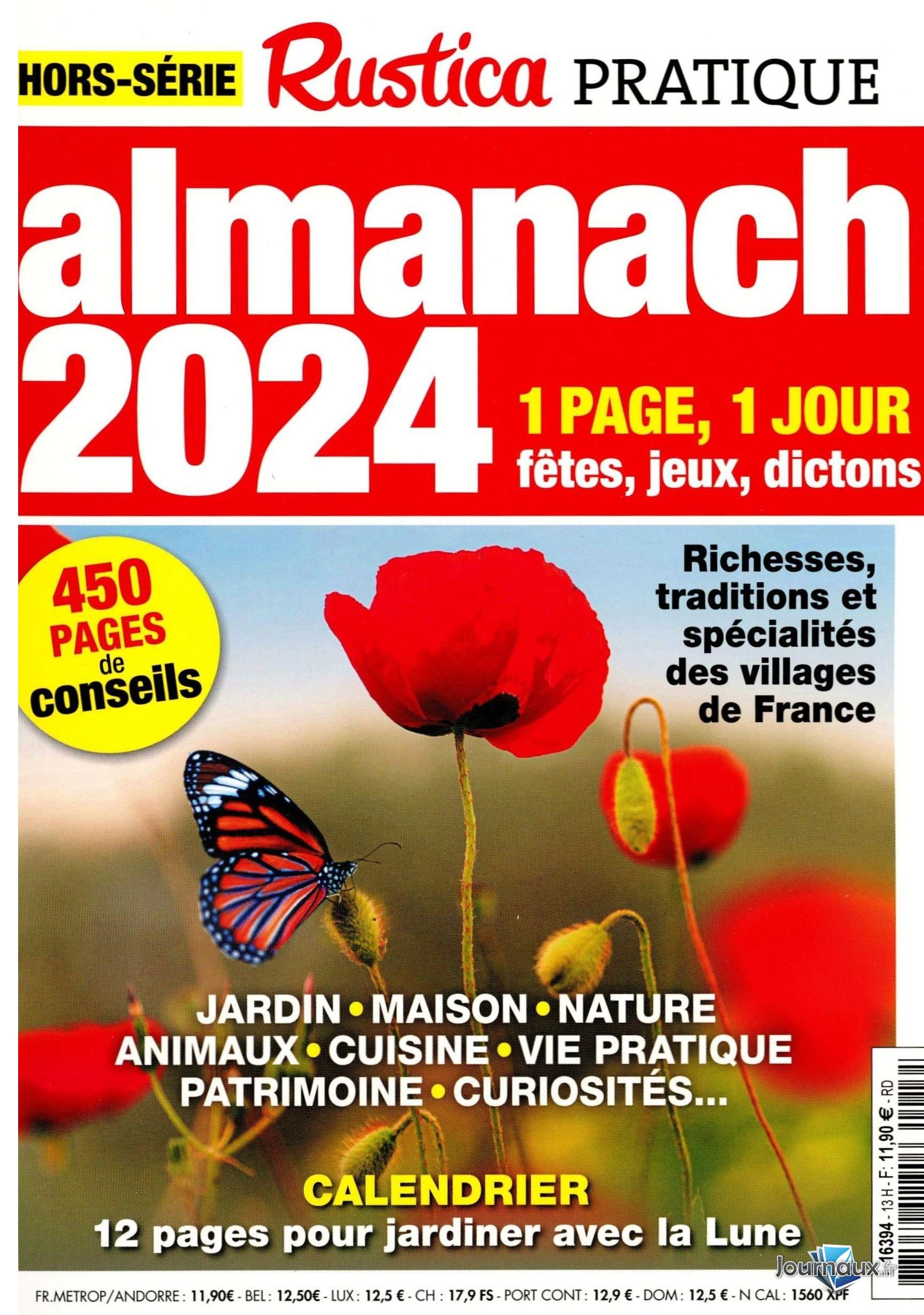 Www.journaux.fr - Rustica + Almanach 2024 | Almanach 2025 Rustica