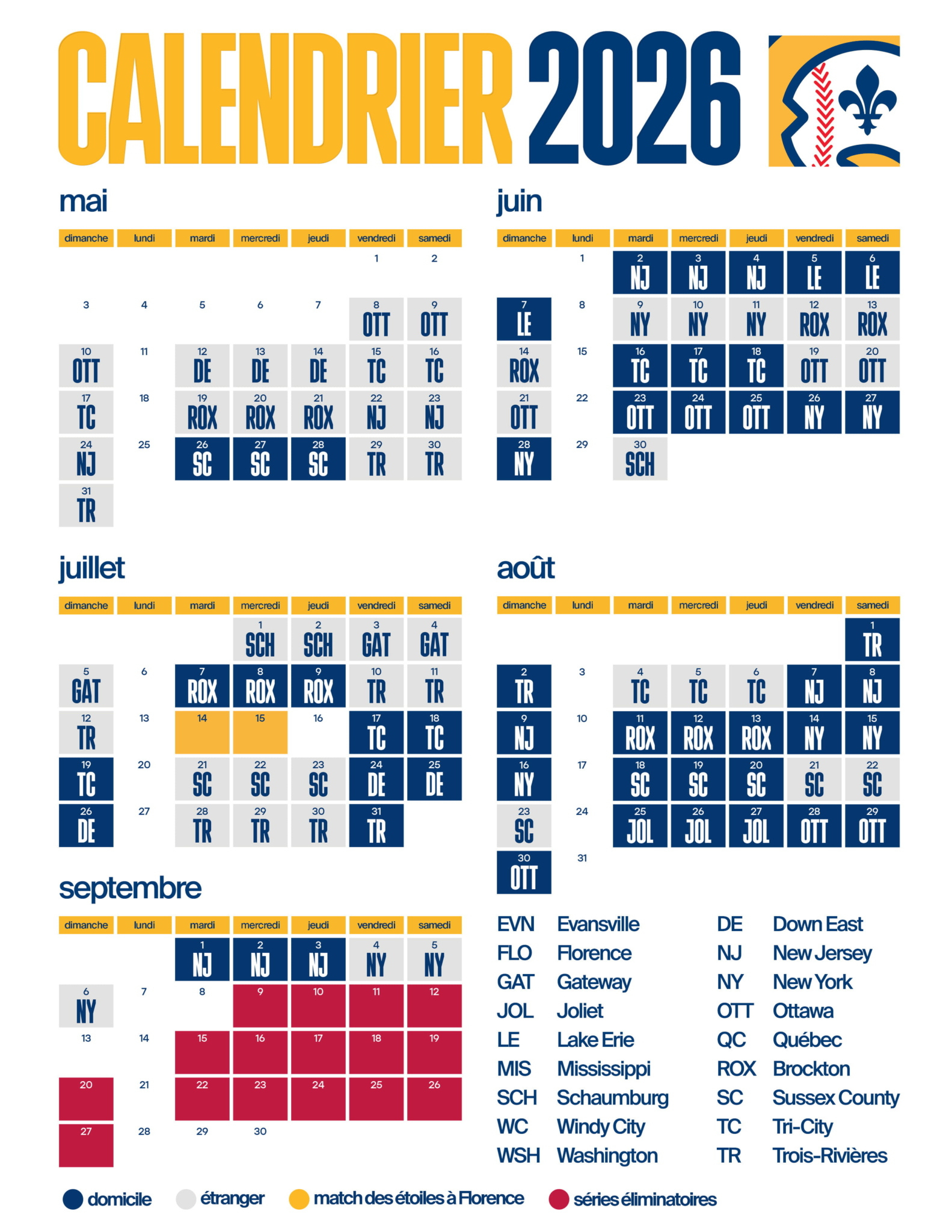 Calendrier 2026 – Capitales De Québec | Calendrier 2026 Avec Jours Fériés Québec