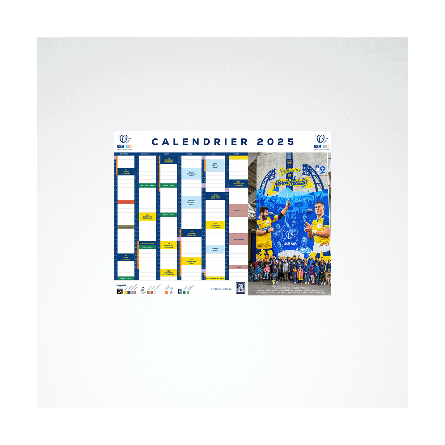 Calendrier Asm Sos 2025 | Calendrier ASM 2025 2026