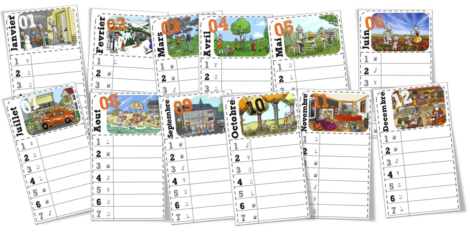 Calendrier | Bout De Gomme | Bout De Gomme Calendrier Février 2026