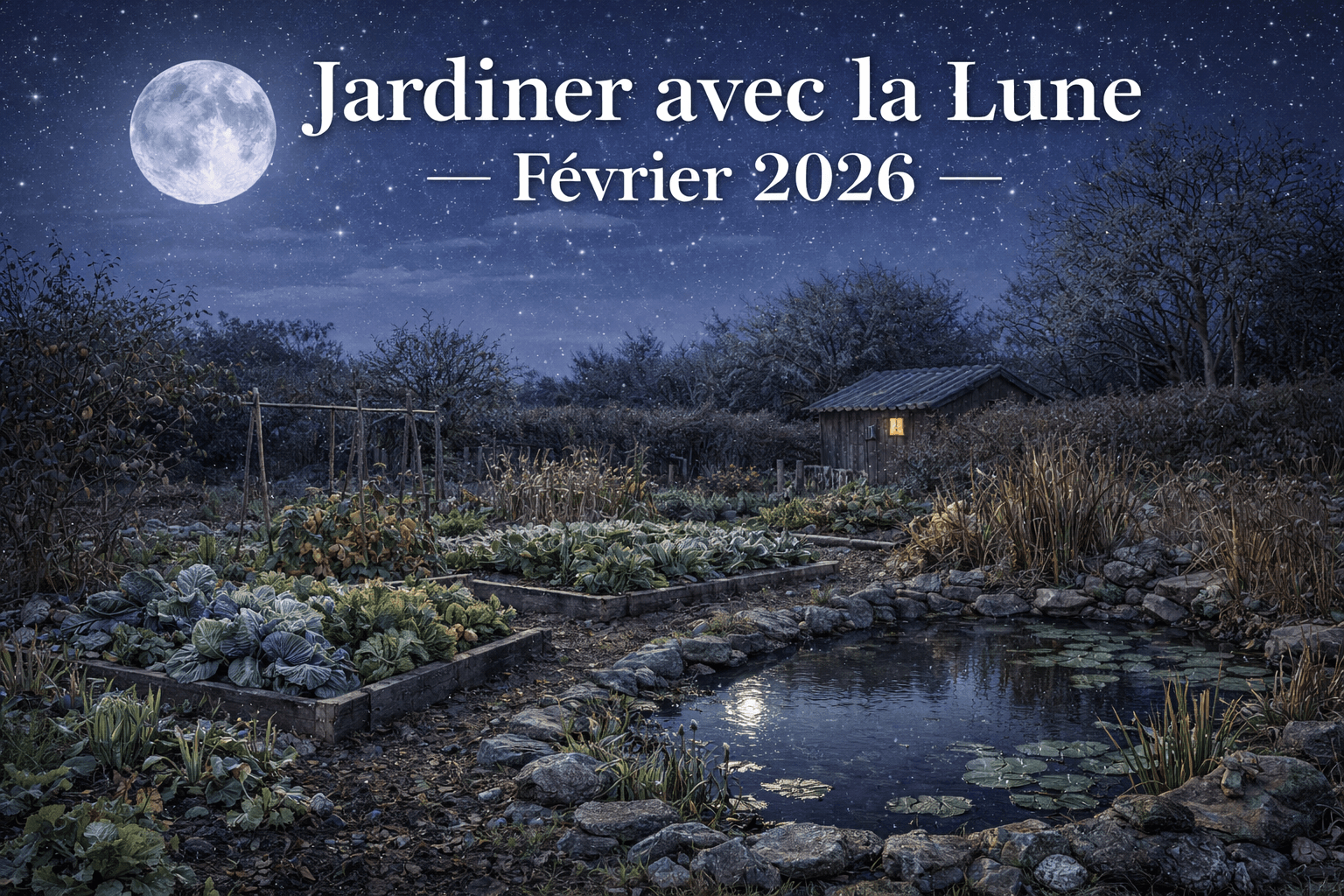 Calendrier Lunaire Février 2026 – Jardiner Avec La Lune | Calendrier Lunaire Graines Et Plantes De Février 2026