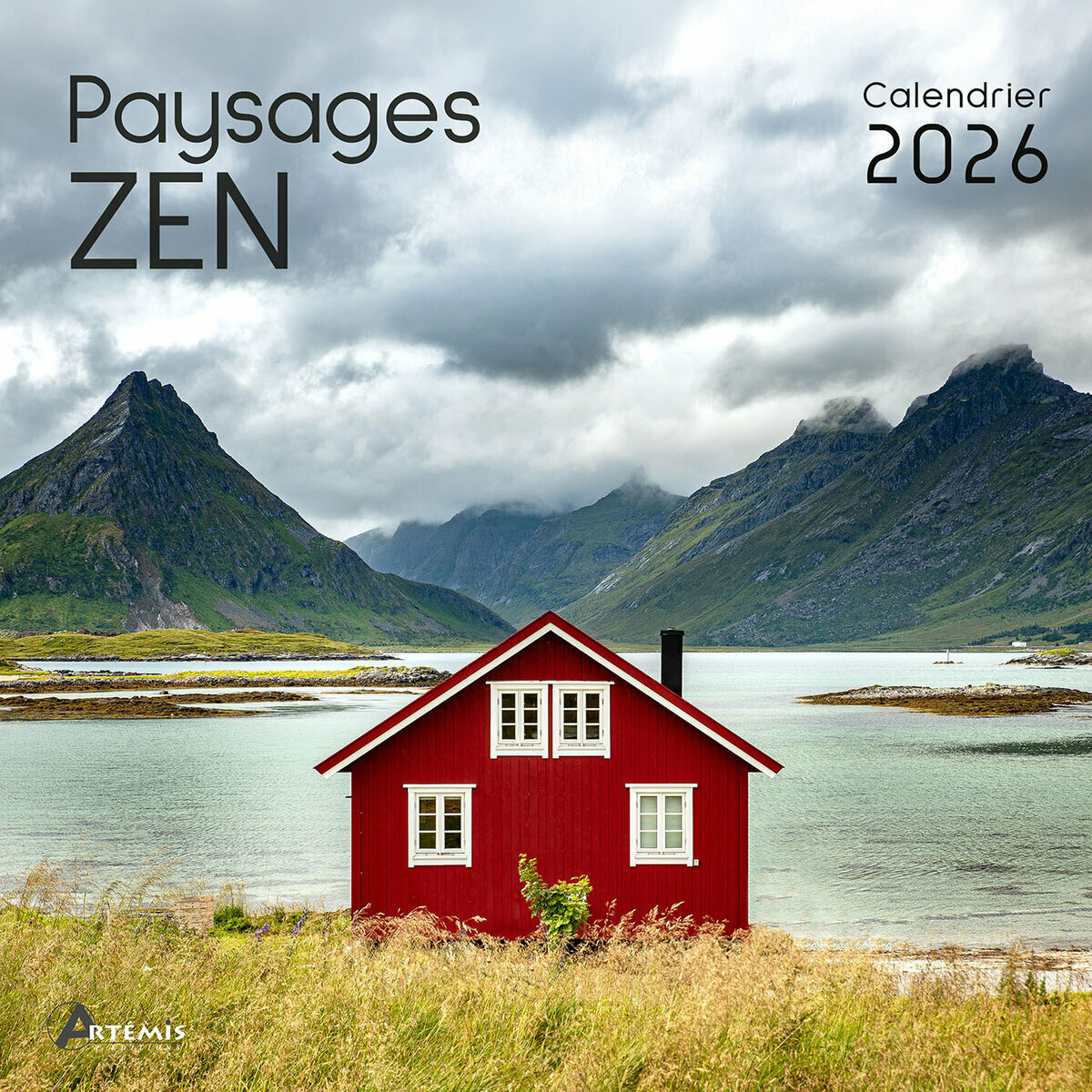 Calendrier Mural 2026 Paysages Zen Cascade Océan Format 30X60Cm Ouvert | Calendrier Mural 2026