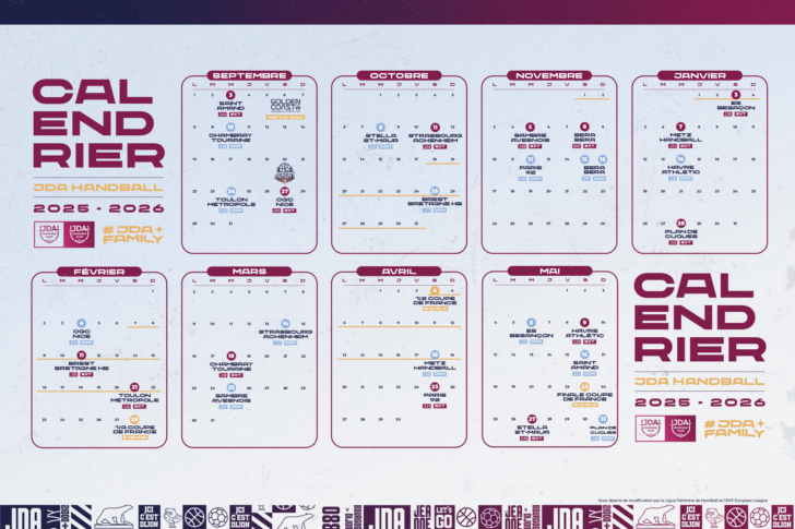 Calendrier Handball 2025 2026 Calendrier Handball 2025 2026