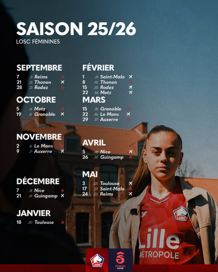 Calendrier LOSC 2026