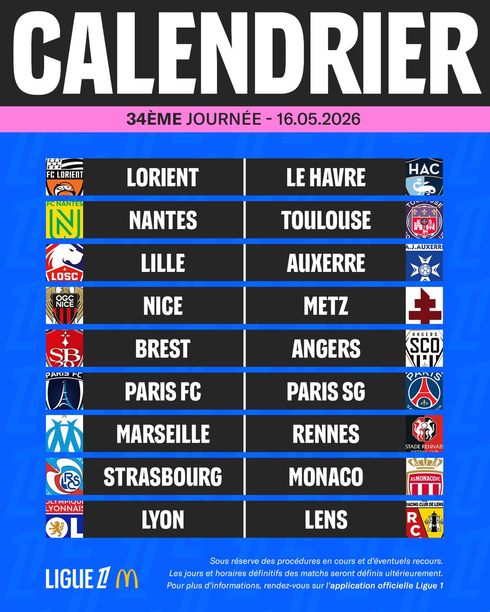 Ligue 1 : Le Calendrier Complet De La Saison 2025-2026 | Calendrier Ligue 1 2026