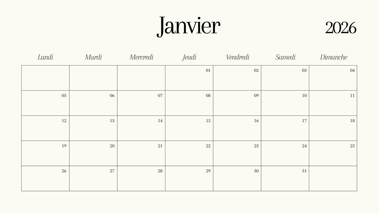 Modèles De Calendrier 2026 Gratuits À Imprimer Et À Remplir | Canva | Calendrier 2026 À Imprimer Mois Par Mois