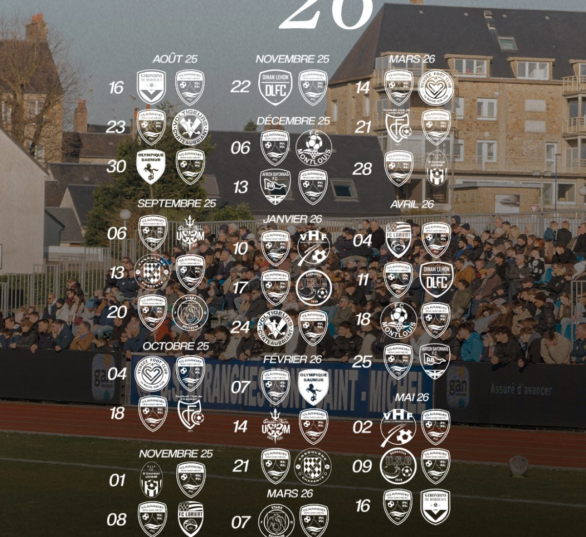 National 2 : Le Calendrier Officiel De La Saison 2025-2026 ⋆ Us | Calendrier Nationale 2 Rugby 2026