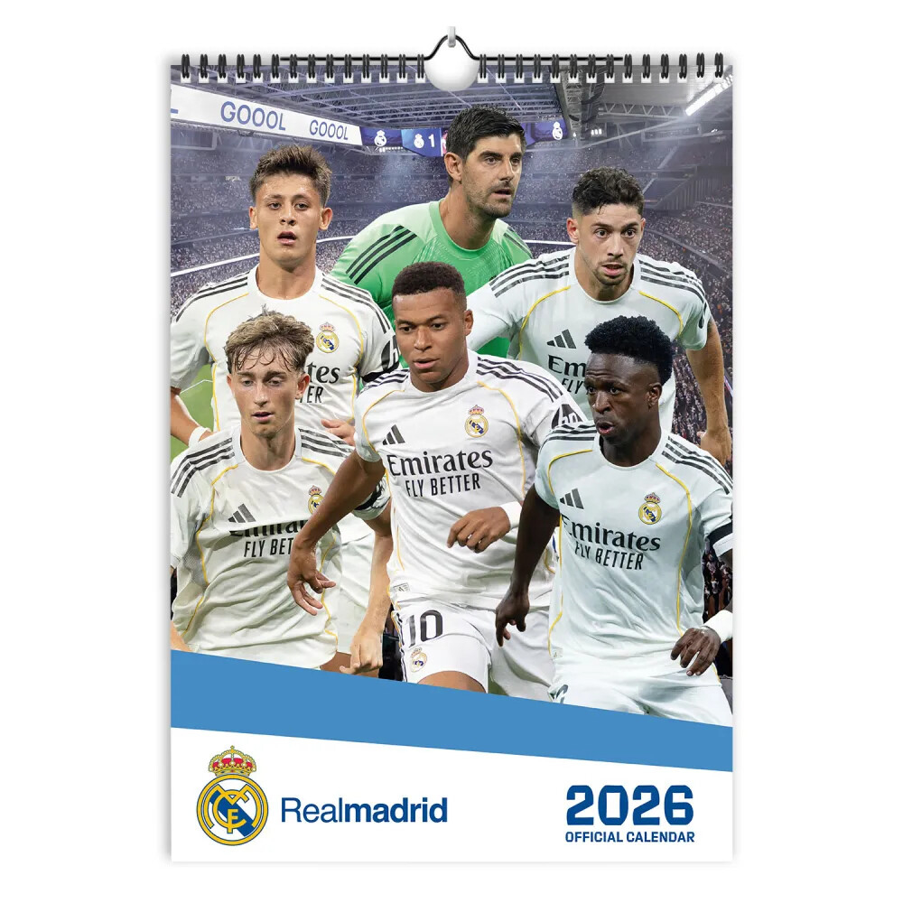 Real Madrid - Season 2025/2026 A3 - Calendriers 2026 | Achetez Sur | Calendrier Real Madrid 2026