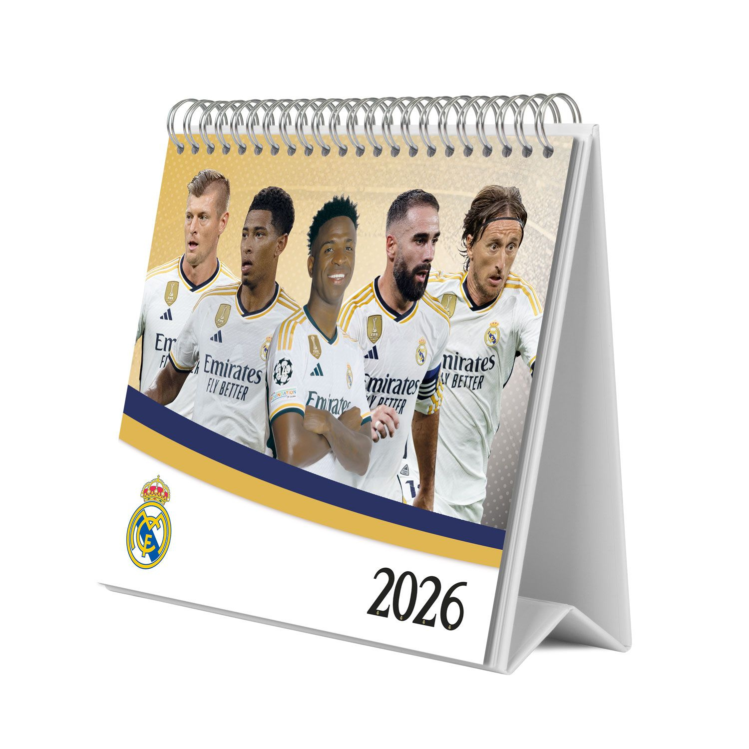 Real Madrid: Tischkalender 2025/2026 Vorbestellung - Merchoid Deutschland | Calendrier Real Madrid 2026