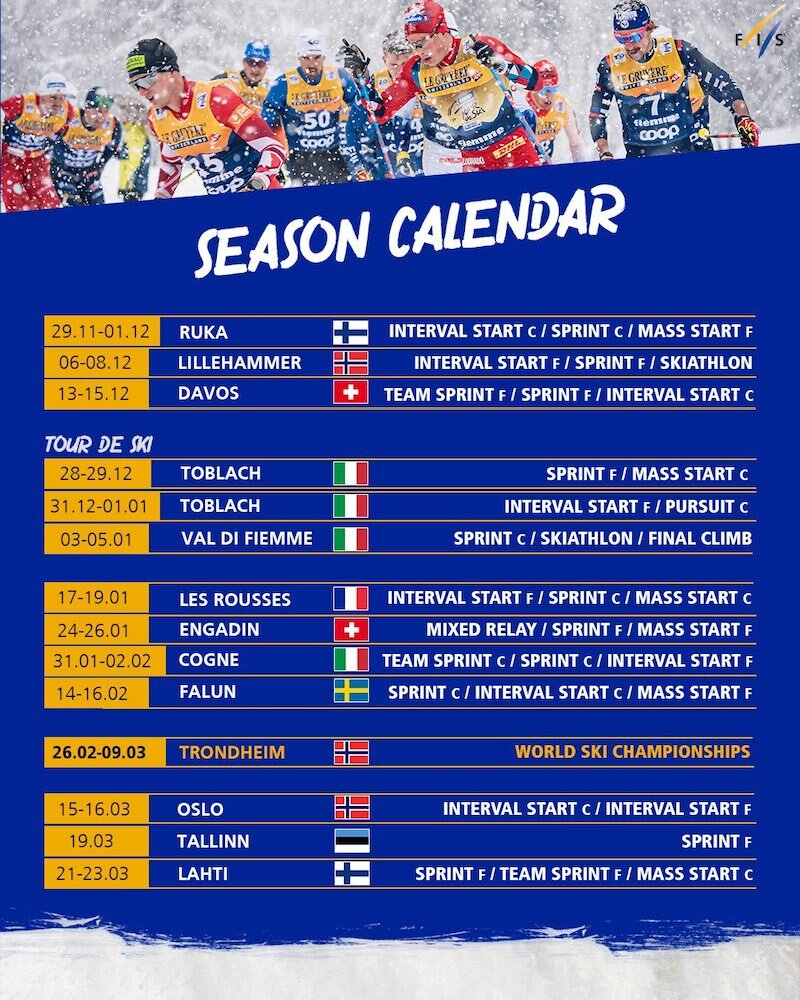 Ski De Fond - Le Calendrier De La Coupe Du Monde 2025 - Sports | Calendrier Biathlon 2025 2026