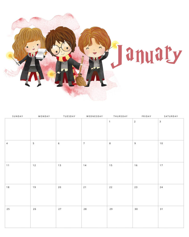 Calendrier Harry Potter 2025 2026