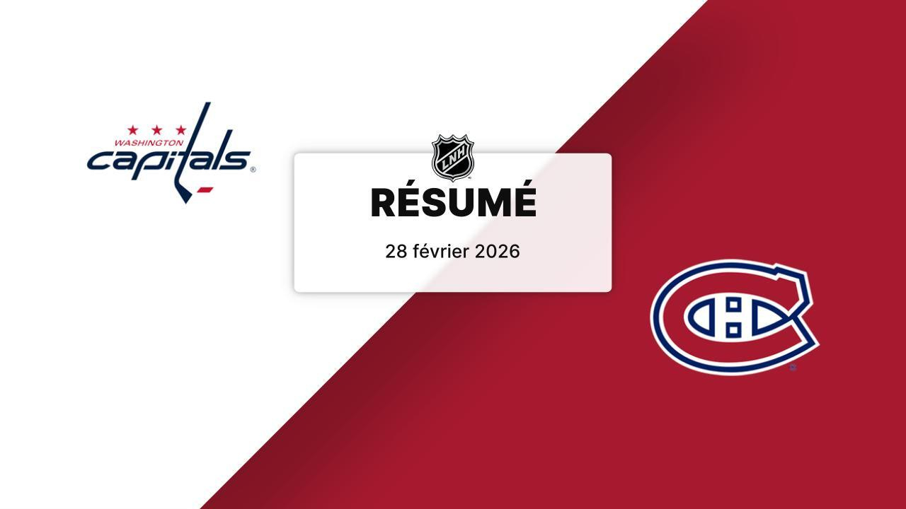 Wsh C. Mtl | 28 Février 2026 | Résumé | Calendrier Canadiens De Montréal Février 2026